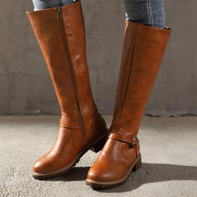 JO | Women's high boots with buckle and heel