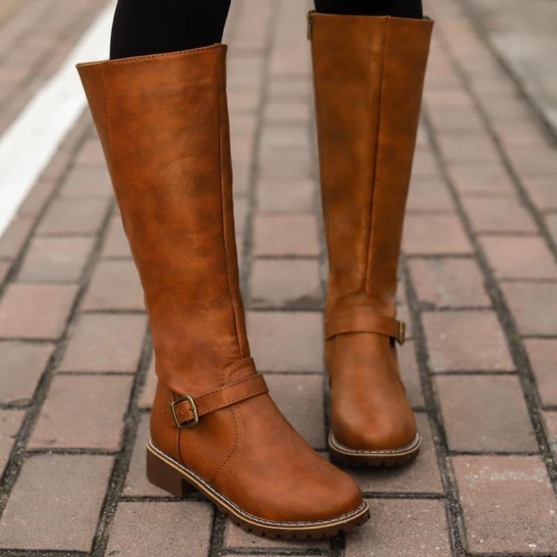 JO | Women's high boots with buckle and heel