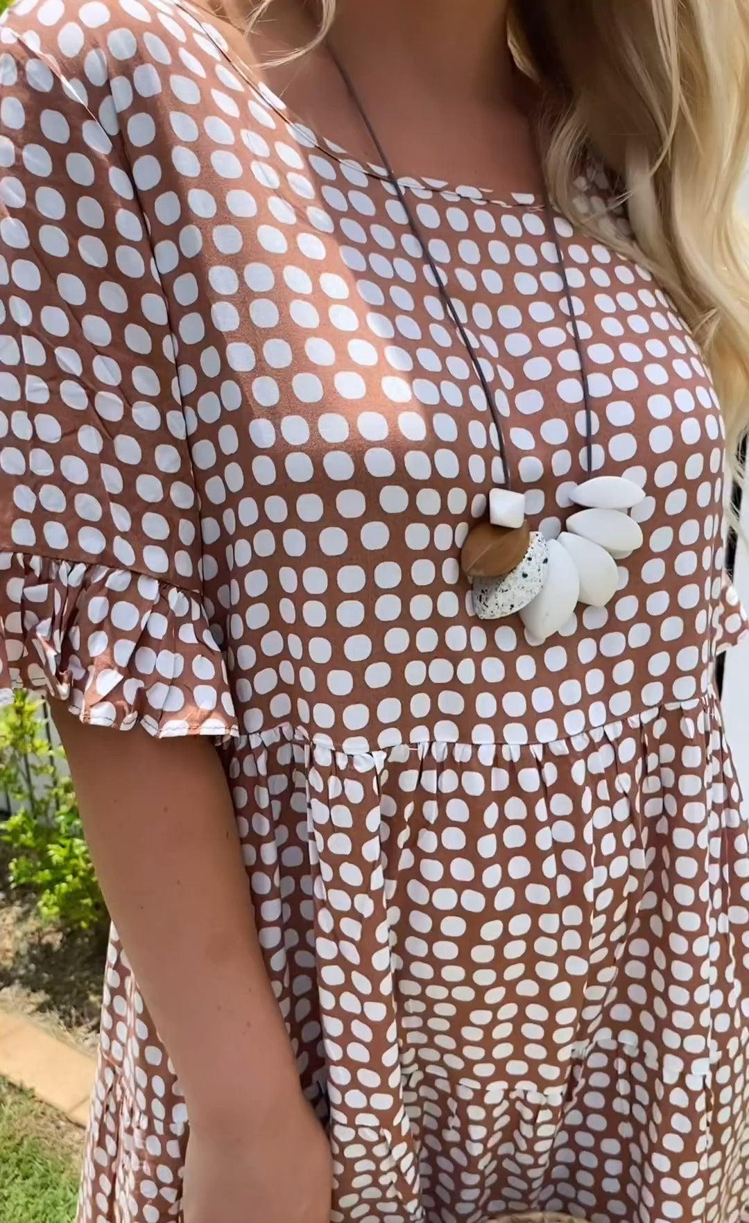 JO | Short sleeve midi dress