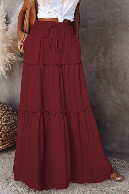 JO | Bohemian skirts with elastic waist