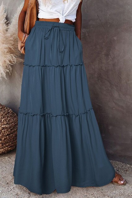 JO | Bohemian skirts with elastic waist