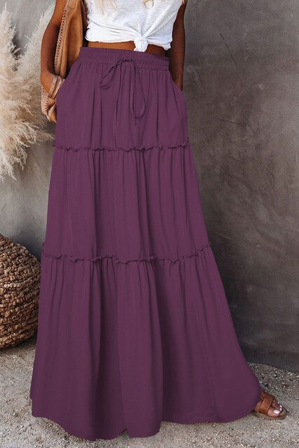 JO | Bohemian skirts with elastic waist