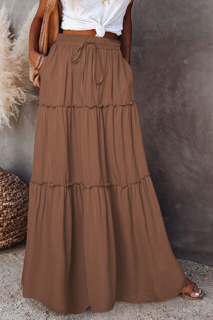 JO | Bohemian skirts with elastic waist