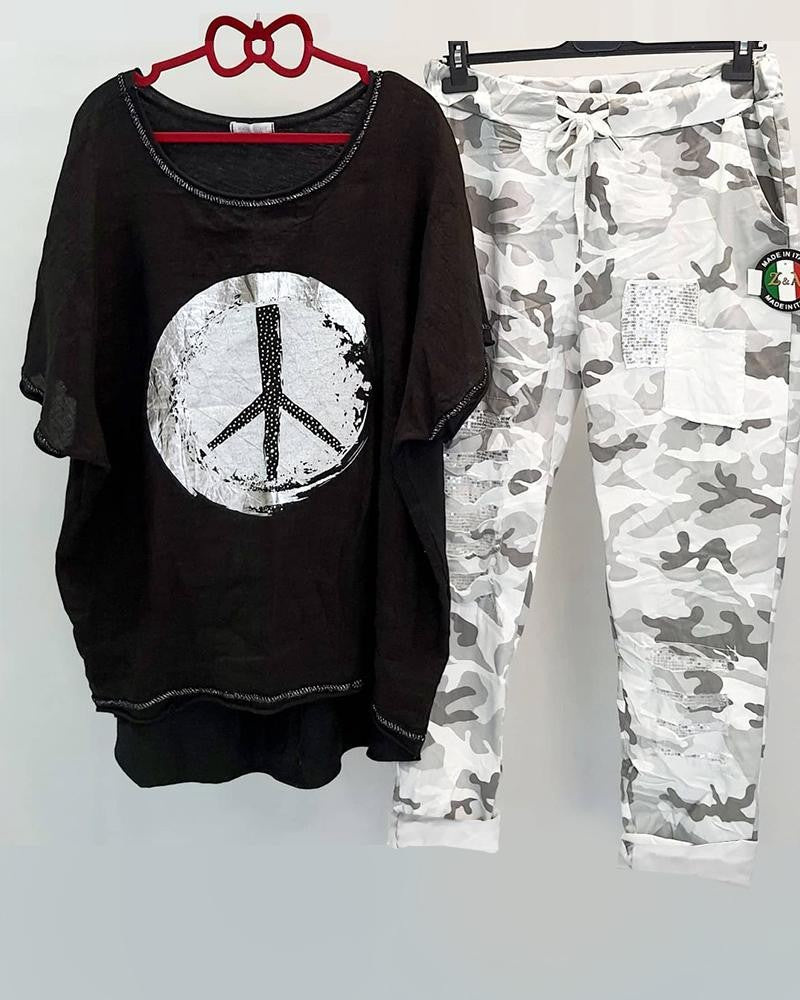 JO | Camouflage-coloured patchwork set