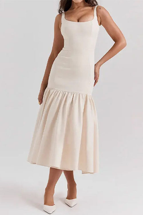 JO | Ruffle midi dress