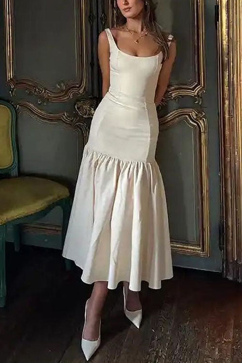 JO | Ruffle midi dress