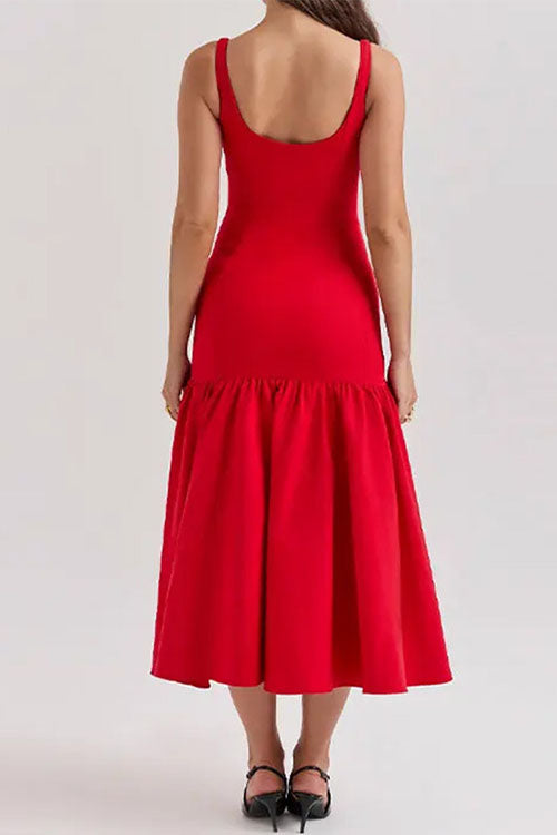 JO | Ruffle midi dress