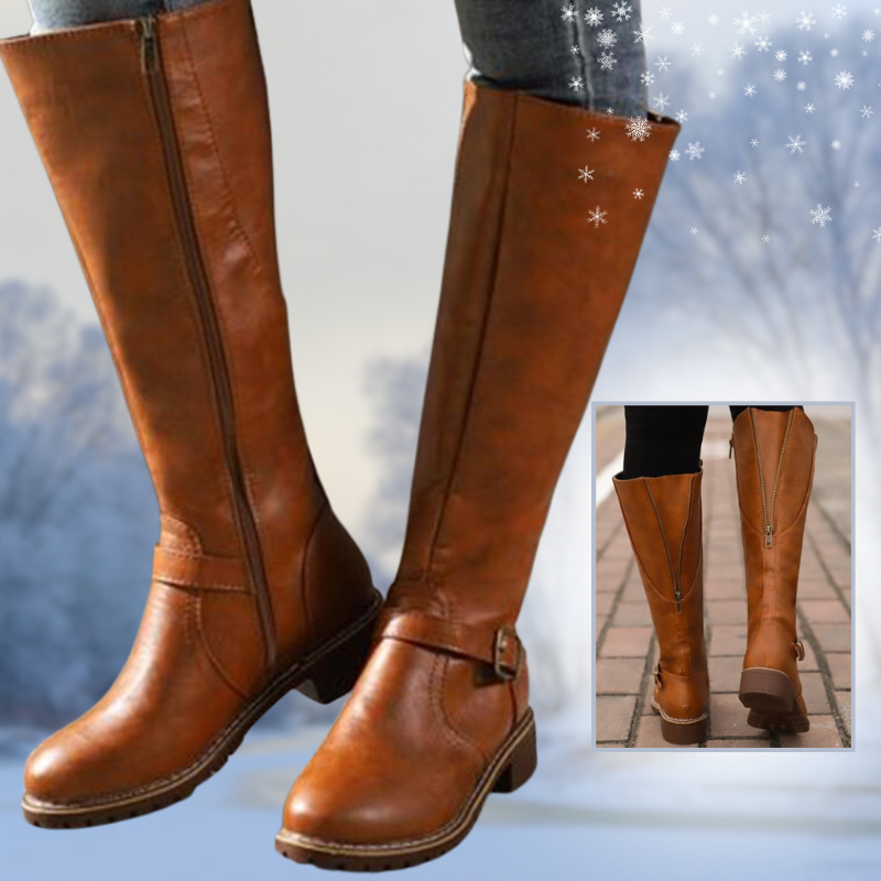 JO | Women's high boots with buckle and heel
