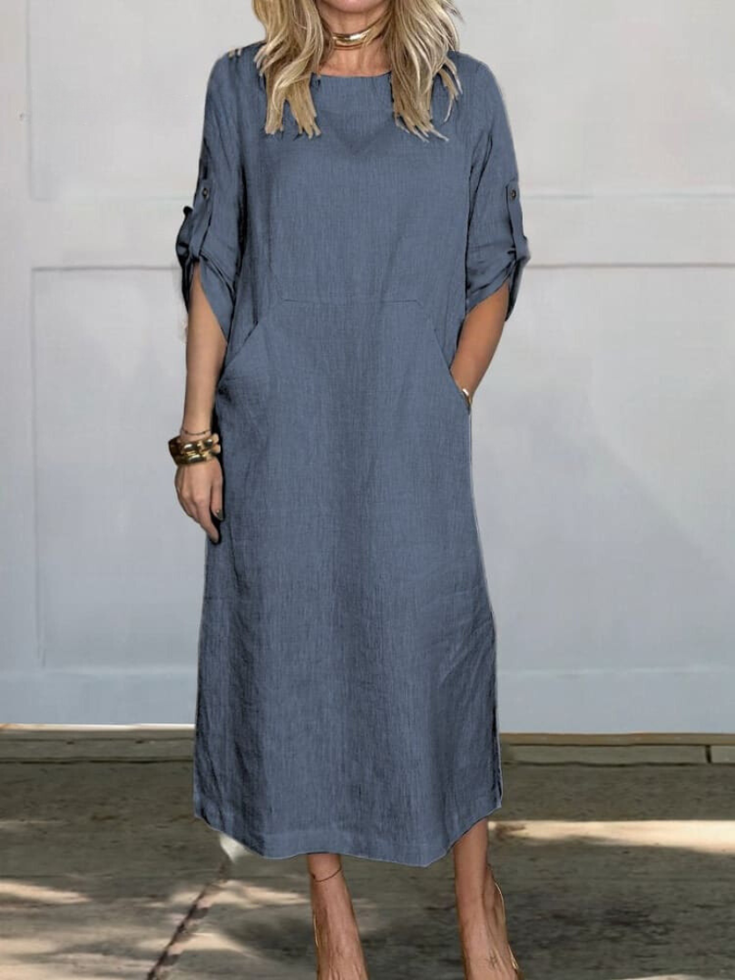 JO | Elegant pocket midi dress