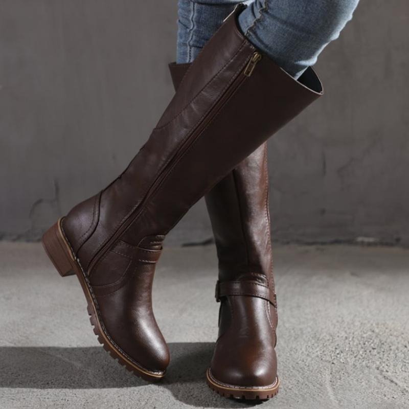 JO | Women's high boots with buckle and heel