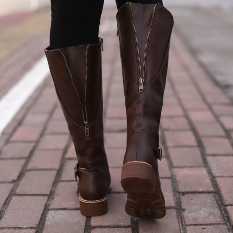 JO | Women's high boots with buckle and heel
