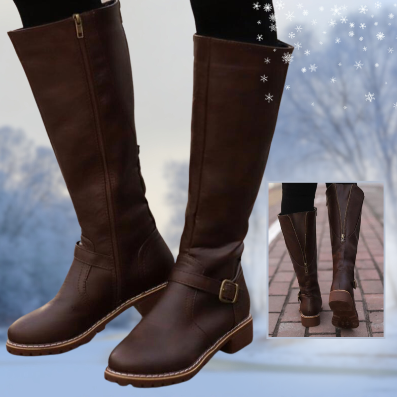 JO | Women's high boots with buckle and heel