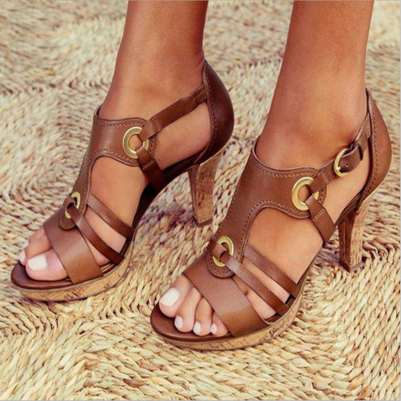 JO | | Comfortable sandals with high heels