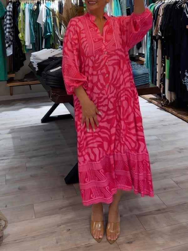JO | Effortless midi dress with V-neckline