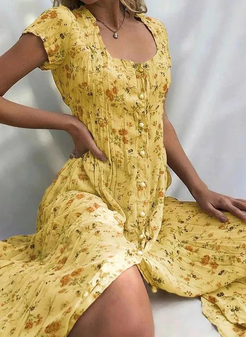 JO | Elegant and colorful summer dress