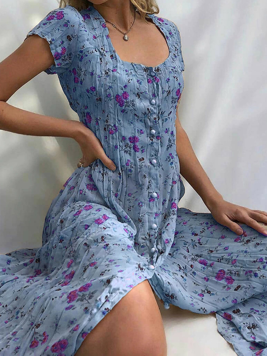 JO | Elegant and colorful summer dress