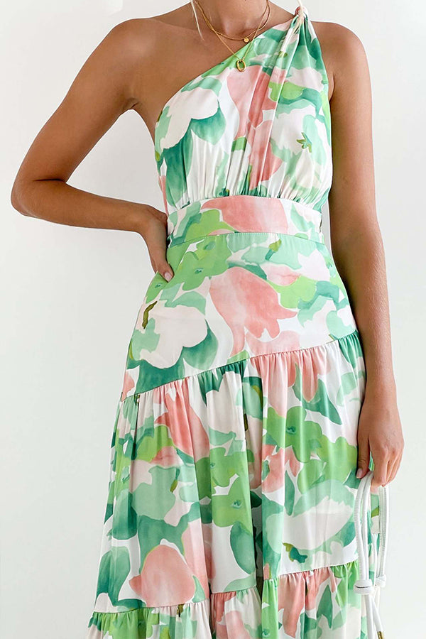 JO | Mid-length, off-the-shoulder, sleeveless midi dress