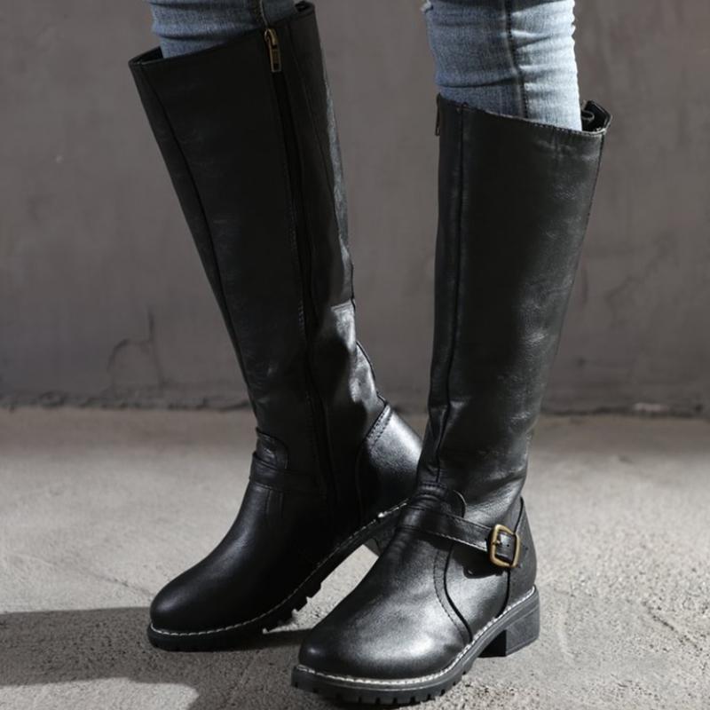 JO | Women's high boots with buckle and heel