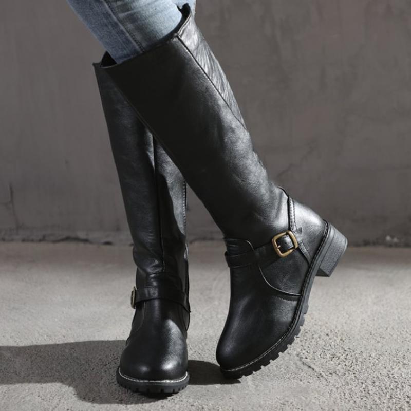 JO | Women's high boots with buckle and heel