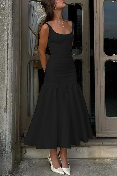 JO | Ruffle midi dress