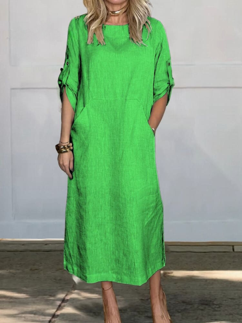 JO | Elegant pocket midi dress
