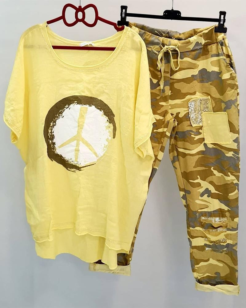 JO | Camouflage-coloured patchwork set