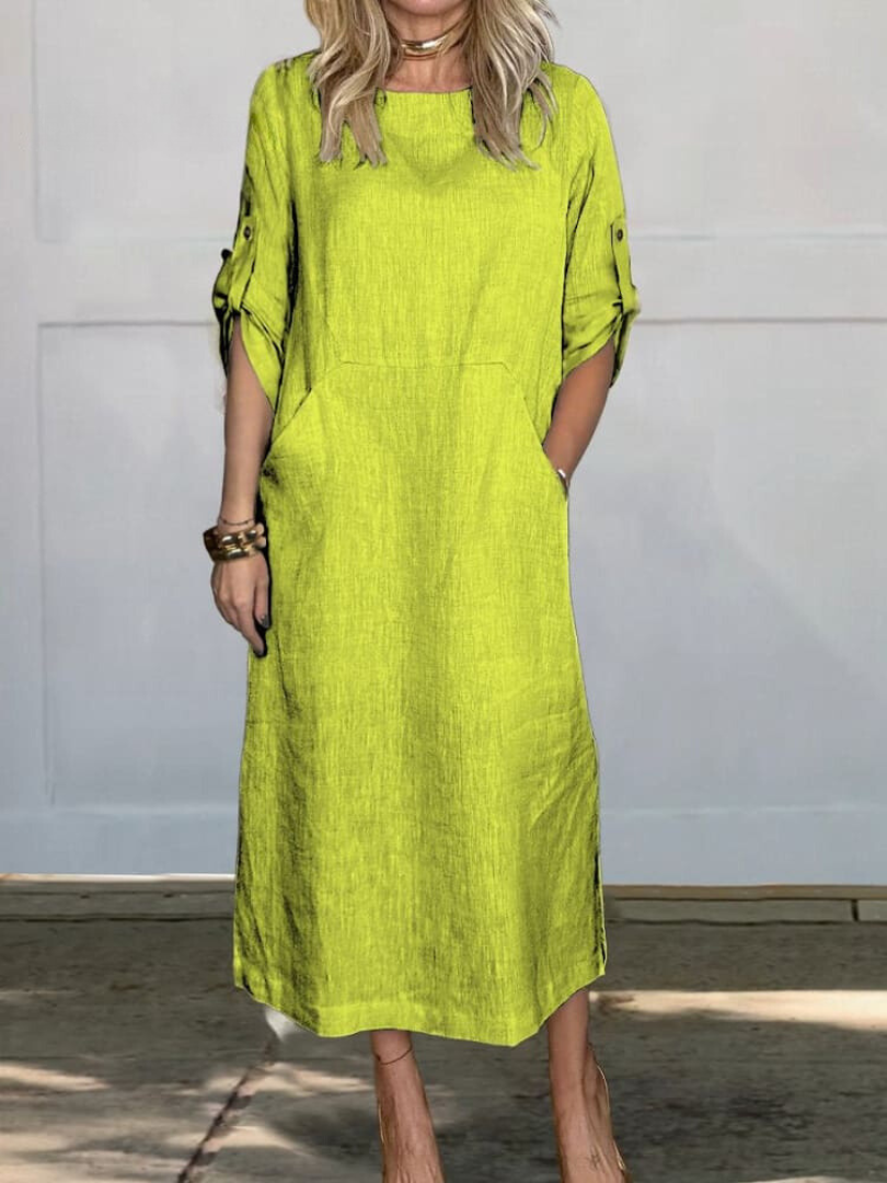 JO | Elegant pocket midi dress