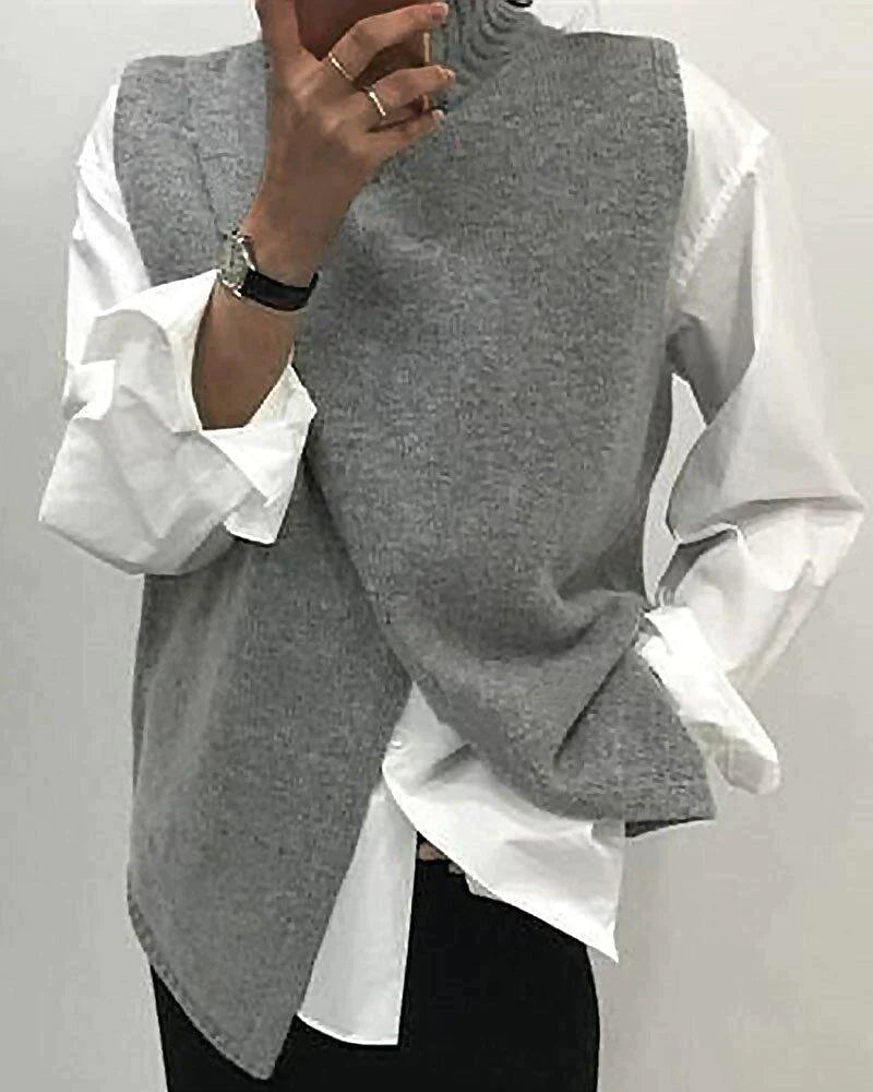 JO | Casual top with round neckline