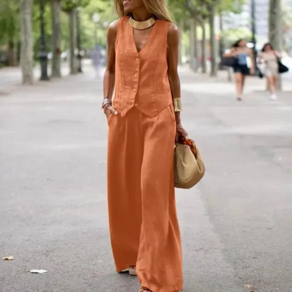 JO | Elegant set for women - top and pants