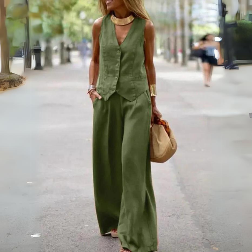 JO | Elegant set for women - top and pants