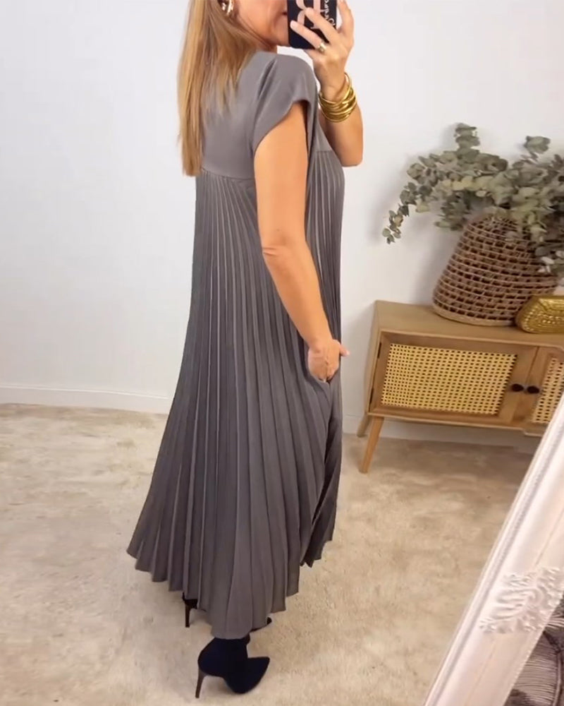 JO | Elegant pleated maxi dress