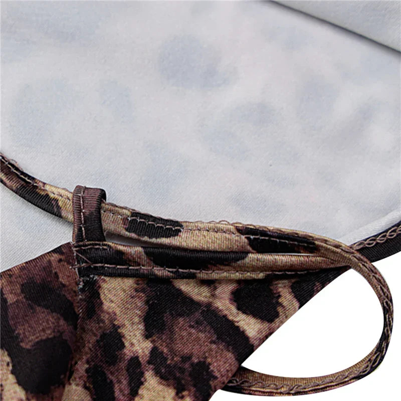 JO | Midi dress with leopard print and crossed straps