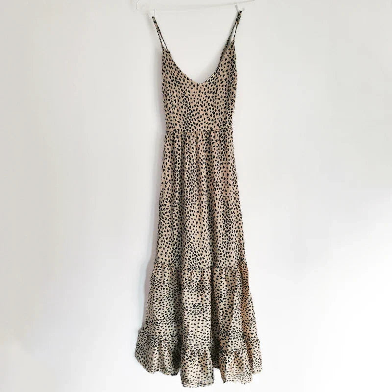 JO | Trendy maxi dress with leopard print