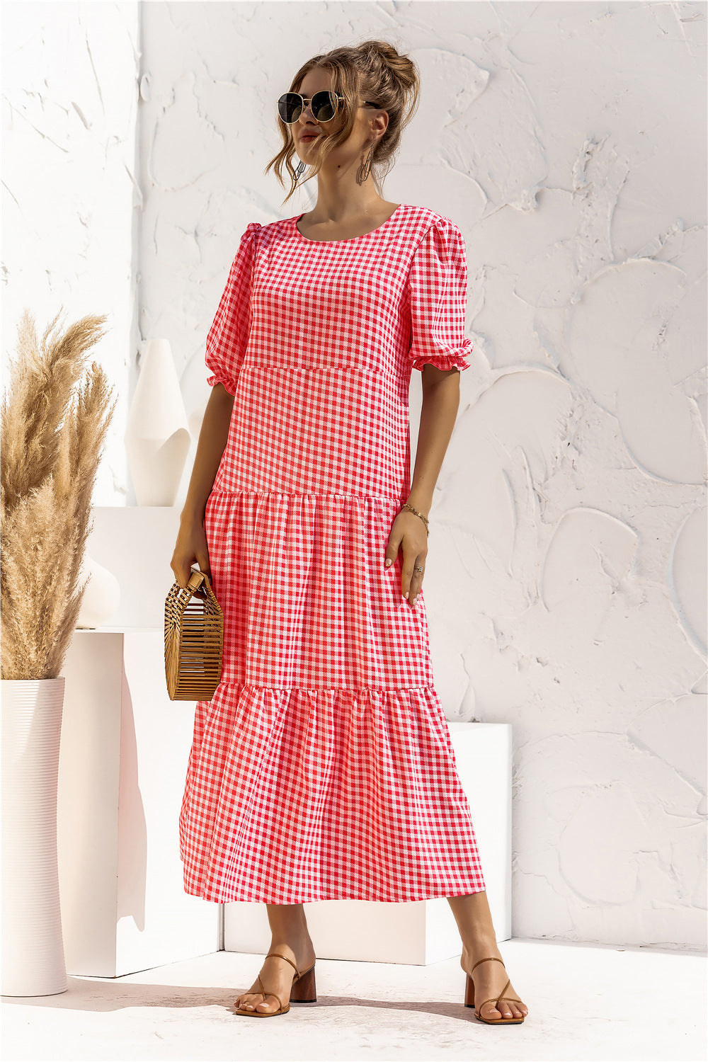 JO | Gingham midi dress for every day