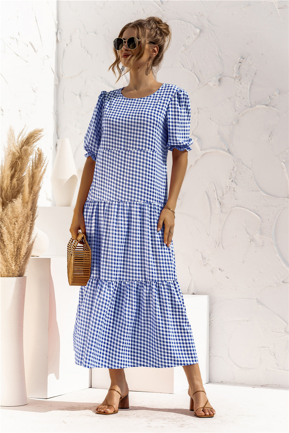 JO | Gingham midi dress for every day