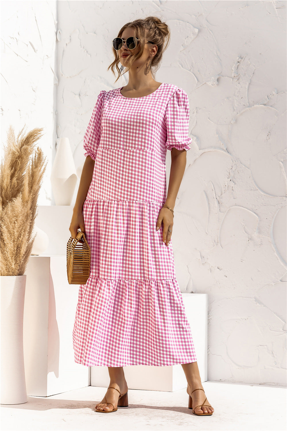 JO | Gingham midi dress for every day