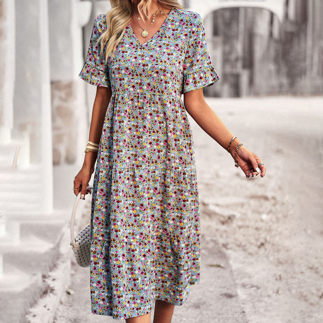 JO | Elegant floral midi dress