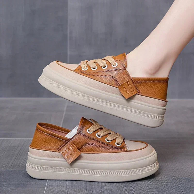 Sneakers Women Flats Platform Walking Shoes 2024 Spring New Brand Designer Lace Up Casual Sport Running Travel Mujer Shoes