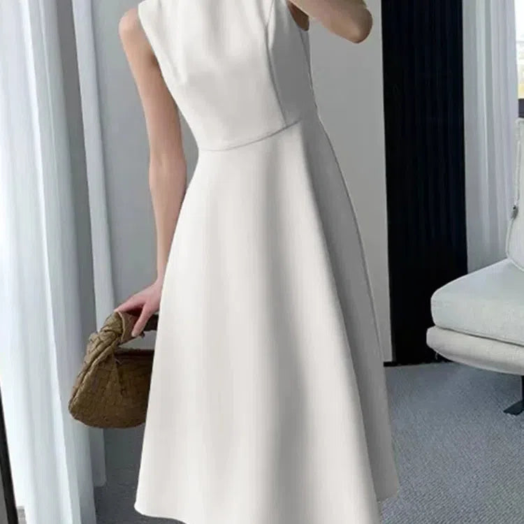 JO | ZANZEA Casual O-Neck Tank Midi Dress Women Elegant Summer Sundress