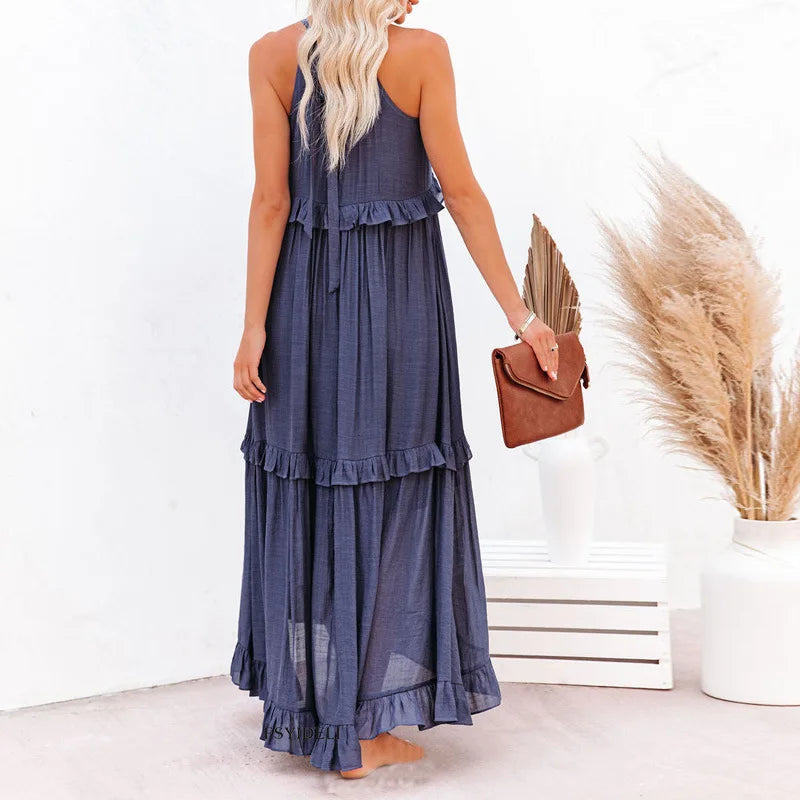 JO | Effortless Ruffle Maxi Dress