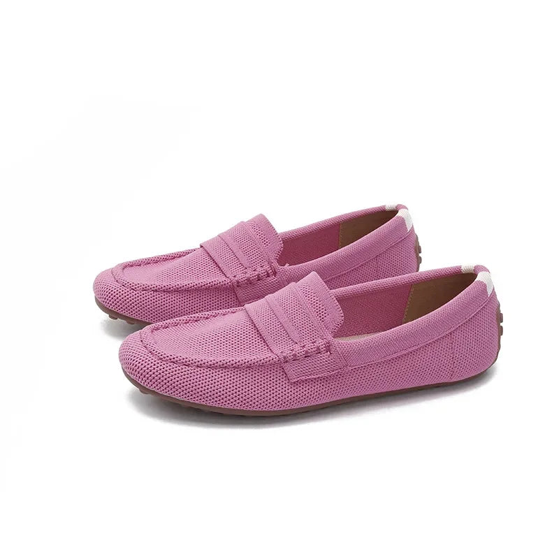 Loafers Women Summer New 's Mokasin Shoes Flat Loafers Slip-on Flat Shoes Runway Formal Business Walk Shoes Mujer