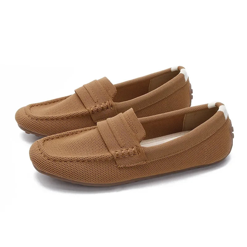 Loafers Women Summer New 's Mokasin Shoes Flat Loafers Slip-on Flat Shoes Runway Formal Business Walk Shoes Mujer