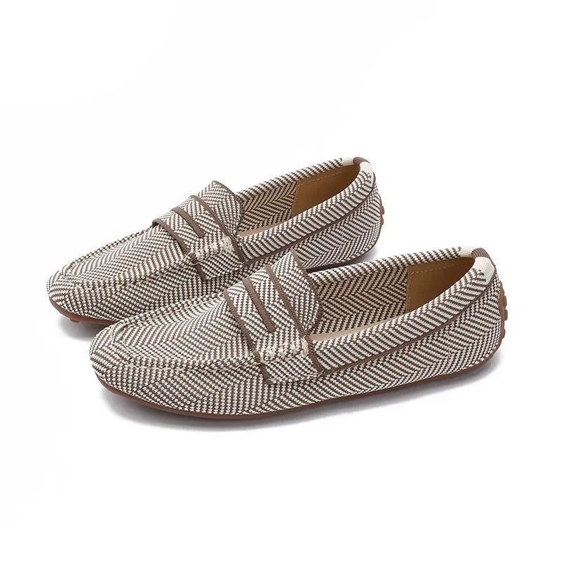Loafers Women Summer New 's Mokasin Shoes Flat Loafers Slip-on Flat Shoes Runway Formal Business Walk Shoes Mujer