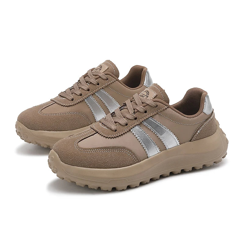2025 New Fashion Thick Bottom Heel Simple Agan Net Shoes Summer Rubber Outsole EVA Insole Zapatos Women's Casual Sport Shoes