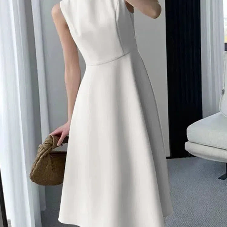 JO | ZANZEA Casual O-Neck Tank Midi Dress Women Elegant Summer Sundress