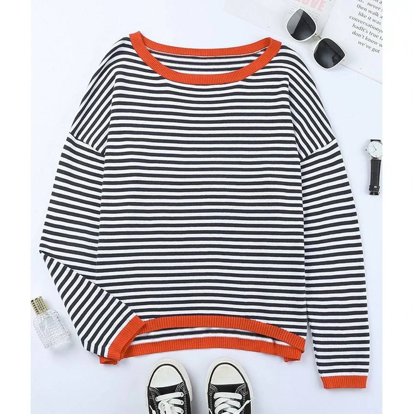 JO | Long-sleeved striped shirt