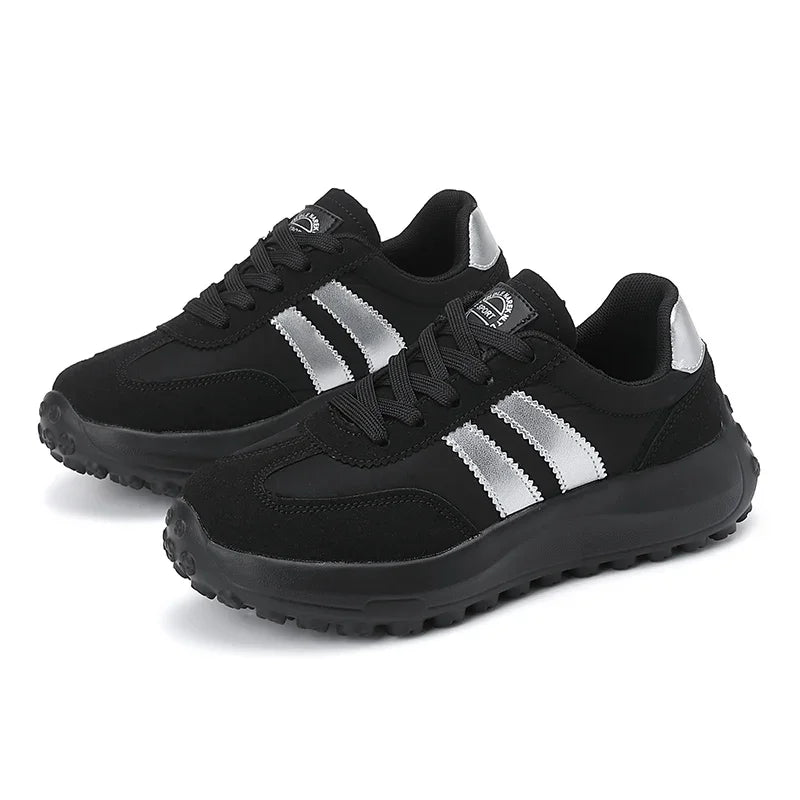2025 New Fashion Thick Bottom Heel Simple Agan Net Shoes Summer Rubber Outsole EVA Insole Zapatos Women's Casual Sport Shoes