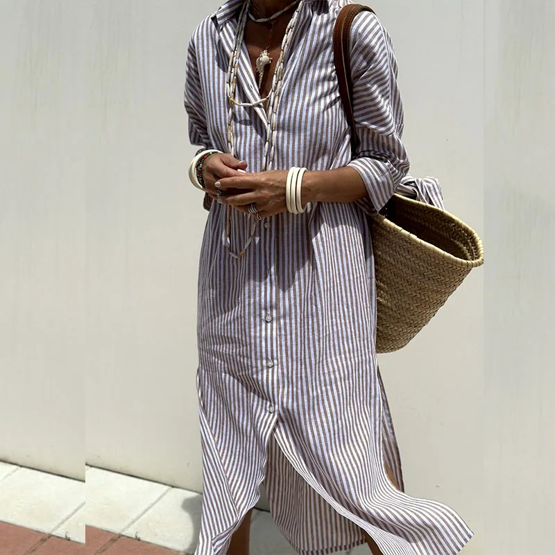 JO | Comfortable striped midi dress