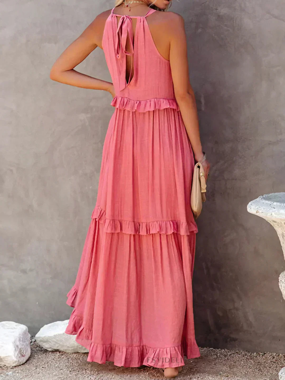 JO | Effortless Ruffle Maxi Dress