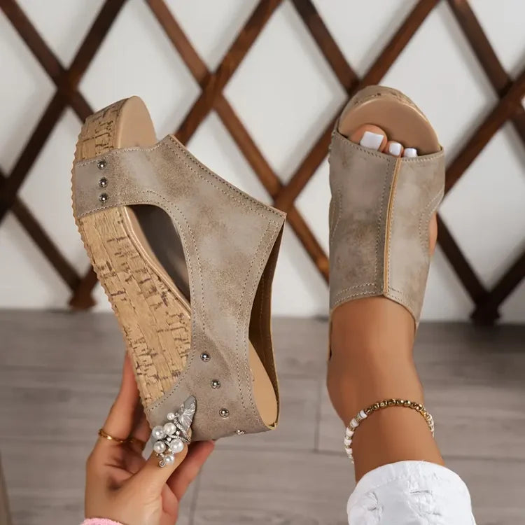 JO | | Leather platform sandals